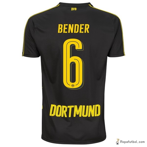 Camiseta Borussia Dortmund Replica Segunda Ropa Bender 2016/17 Negro